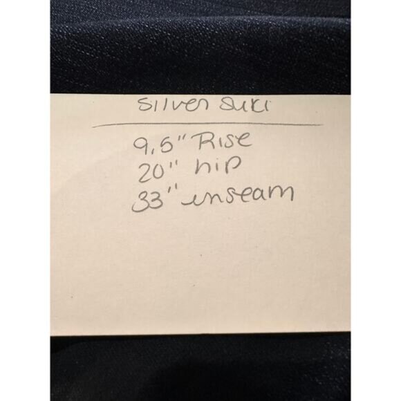 Silver Suki High Super Skinny Jeans Womens 34x33 Blue Dark Wash Stretch‎ Denim - Picture 12 of 12